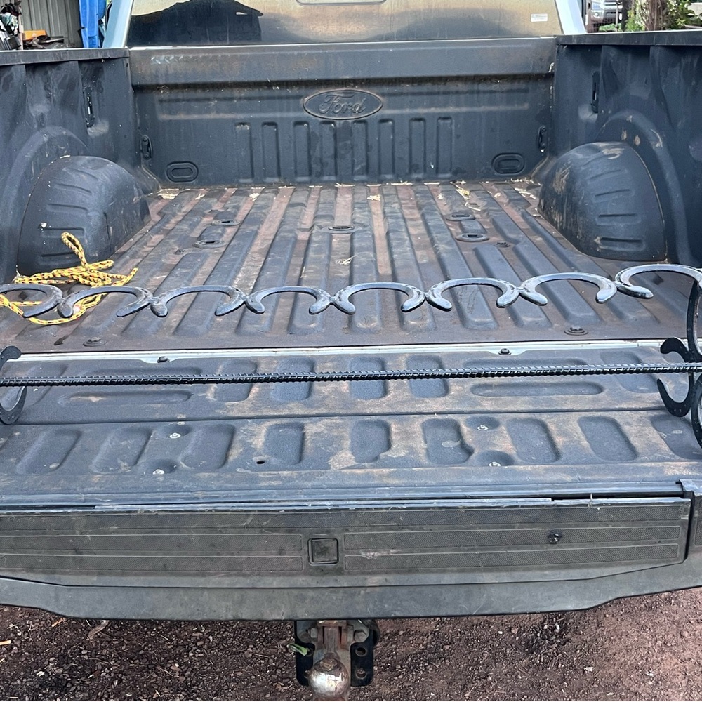 Metal Horseshoe Boot Rack